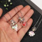 1PC Clear Heart Vial Perfume Bottle Necklaces Stainless Steel Chain Make a Wish blood vial - Image 6