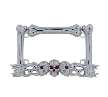 Pilot Automotive WL254-C ‘Skull/Flames’ Motorcycle License Plate Frame