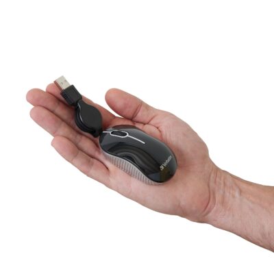 Verbatim Wired Optical Computer Mini USB-A Mouse - Plug & Play Corded Small Travel Mouse w - Image 8