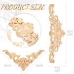 Wood Appliques Onlays Decorative Wood Applique DIY Wood Appliques and Onlays for Furniture - Image 2