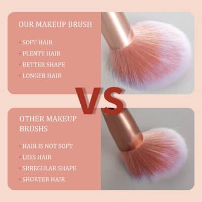 16PCs Marble Makeup Brushes Set Premium Synthetic Face Eye Lip Make Up Brush Kits for Foun - Image 7