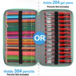 Vomgomfom Colored Pencil Case - Large Capacity Colored Pencil Holder with Zipper Closure T - Image 6
