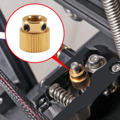 Aokin Brass Extruder Wheel Gear 40 Teeth Drive Gear 3D Printer Parts for Creality Ender 3, - Image 7