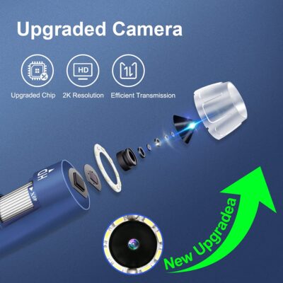 Jiusion 2K HD 2560x1440P USB Digital Microscope for Android Cellphone and Tablet Windows M - Image 2