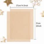 CHRORINE 60 Sheets Kraft Tissue Paper Bulk Brown Wrapping Paper Art Paper Crafts for DIY P - Image 3