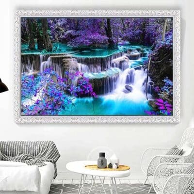 DIY 5D Diamond Painting Kits for Adults Waterfall Embroidery Full Round Drill Large Size(3 - Image 4