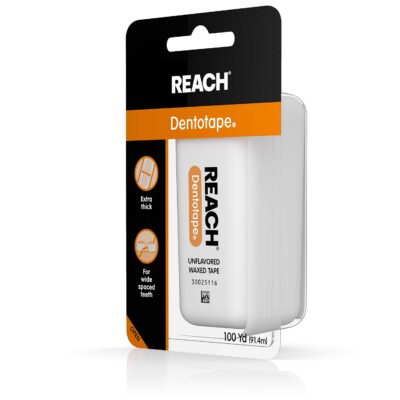 Reach Dentotape Waxed Dental Floss | Effective Plaque Removal, Extra Wide Cleaning Surface - Image 5