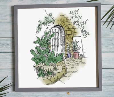 4 Styles Garden Doors Clear Stamps for Card Making Decoration DIY Scrapbooking, Flower Gar - Image 3