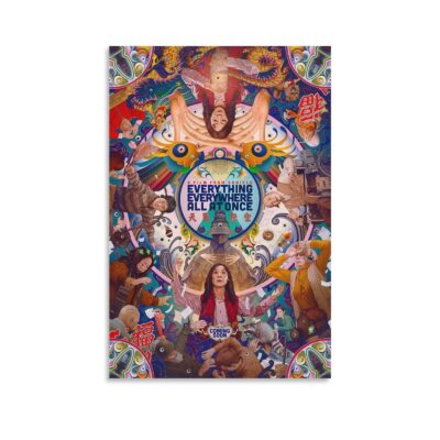 AKAK Everything Everywhere All at Once Poster 2022 Movie Poster Aesthetic Decorative Paint