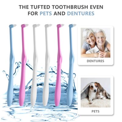 LOVEWEE End-Tuft Tapered Trim Toothbrush, 6 PCS Tufted Toothbrush Interspace Brush Wisdom - Image 5