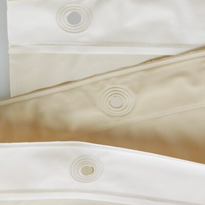 iDesign PEVA Shower Curtain Liner, Plastic Shower Curtain for use Alone or With Fabric Cur - Image 3