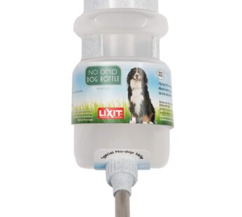 Lixit Top Fill NO-Drip Water Bottles for Dogs. (44 FL Oz (Pack of 1), White)
