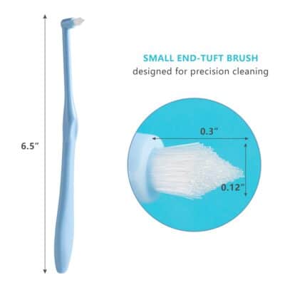 LOVEWEE End-Tuft Tapered Trim Toothbrush, 6 PCS Tufted Toothbrush Interspace Brush Wisdom - Image 2