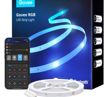 Govee 32.8ft LED Strip Lights, Bluetooth RGB Father’s Day LED Lights with App Control, 64