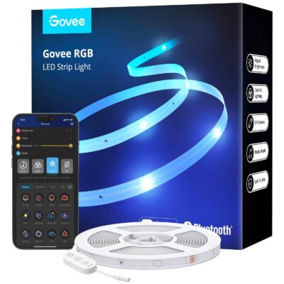 Govee 32.8ft LED Strip Lights, Bluetooth RGB Father's Day LED Lights with App Control, 64