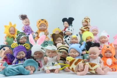 KOILLIEUS 4 Inch Mini Baby Dolls 6pcs Gift Set, Cute Small Baby Doll Toys with Animal Clot - Image 6