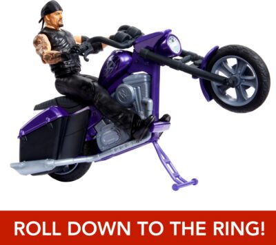 Mattel WWE Wrekkin' Action Figure & Toy Vehicle Set, Undertaker with Slamcycle Motorcycle - Image 5