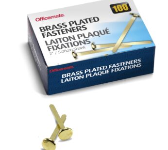 Officemate Paper Fasteners (OIC99817), Brass, 2 Inch Shank