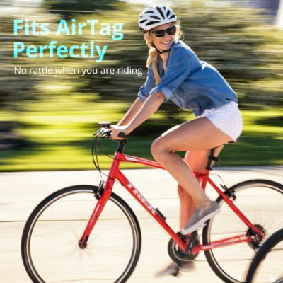 SUPMEGA Bike Mount for AirTag, Waterproof Protective Aluminum Alloy Holder Hides AirTag Un - Image 5