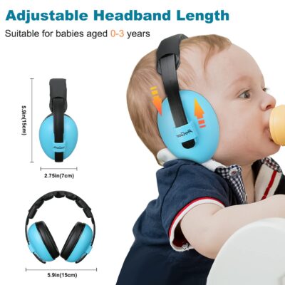 ProCase Baby Ear Protection, Noise Cancelling Headphone for Babies Infant Newborn Toddler - Image 3