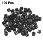 uxcell Nylon Round Spacer Washer 3.2mm ID 7mm OD 5mm Height for M3 Screws Black 100Pcs - Image 2