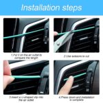 20 Pieces Car Air Conditioner Decoration Strip for Vent Outlet, Universal Waterproof Benda - Image 5