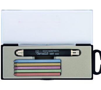 Koh-I-Noor VERSATIL 53530N8005TE All Metal Leadholders With Sharpener, Soft Surface Set –