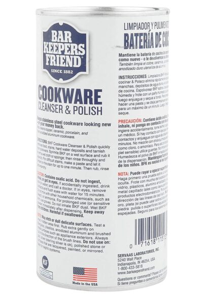 Bar Keeper's Friend Cookware Cleanser & Polish, 12 oz (3-Pack) - Image 6