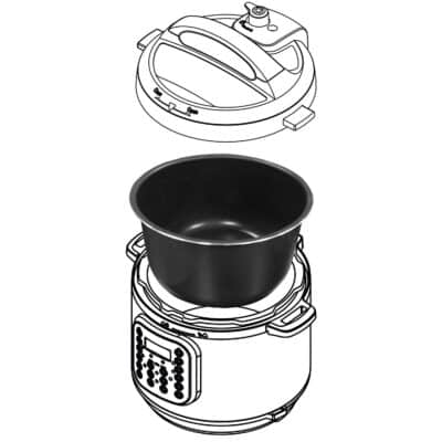 Instant Pot Ceramic Inner Slow Cooking Pot 6-Qt, Non-Stick Coated Interior, Rice Cooker - Image 5