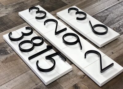 5" Stainless Steel Floating House Number, Metal Modern House Numbers, Garden Door Mailbox - Image 4