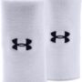Under Armour Unisex-Adult 6-inch Performance Wristband 2-Pack , White (100)/Black , One Si
