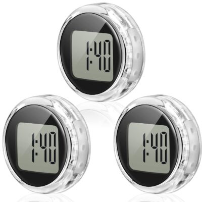 Frienda Mini Motorcycle Clocks Waterproof Stick-On Motorbike Mount Watch Digital Clocks fo