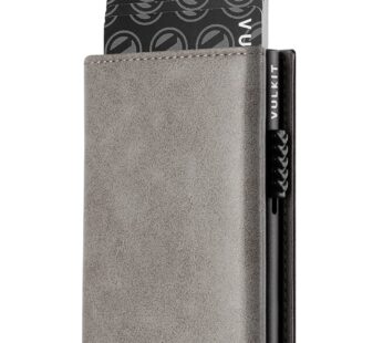 VULKIT Card Holder Wallet with Coin Pocket Magnetic Closure Pop Up Cards With ID Window Le