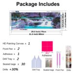 DIY 5D Diamond Painting Kits for Adults Waterfall Embroidery Full Round Drill Large Size(3 - Image 6