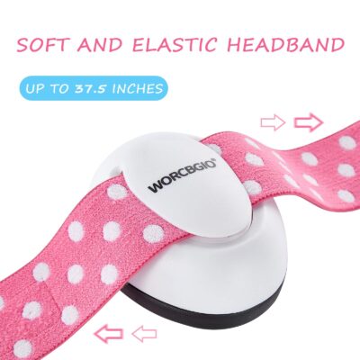 WORCBGIO Infant Ear Protection Headphones with Adjustable Elastic Headband&Comfortable Whi - Image 5