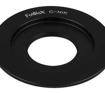 Fotodiox Lens Mount Adapter Compatible with C-Mount CCTV/Cine Lenses to Nikon F-Mount Came