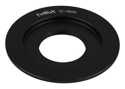 Fotodiox Lens Mount Adapter Compatible with C-Mount CCTV/Cine Lenses to Nikon F-Mount Came