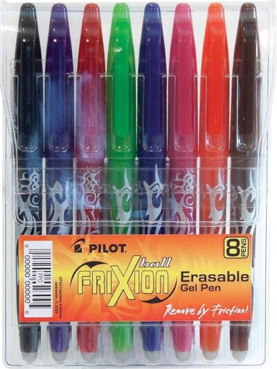 Pilot, FriXion Ball Erasable & Refillable Gel Ink Pens, Fine Point 0.7 mm, Pack of 8, Asso - Image 3