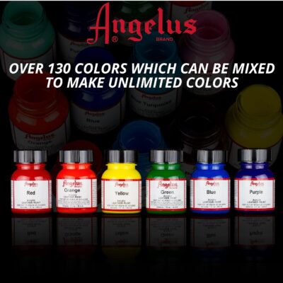 Angelus Acrylic Leather Paint - 1 Ounce, White - Image 3