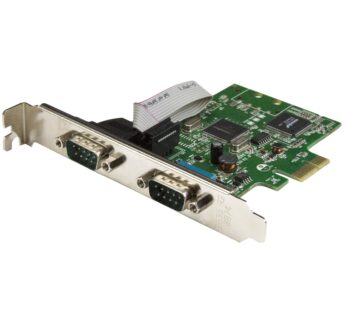 StarTech.com 2-Port PCI Express Serial Card with 16C1050 UART – RS232 Low Profile Serial C