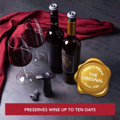 The Original Vacu Vin Wine Saver Pump and Wine Preserver with Vacu Vin Wine Stoppers Vacuu - Image 2