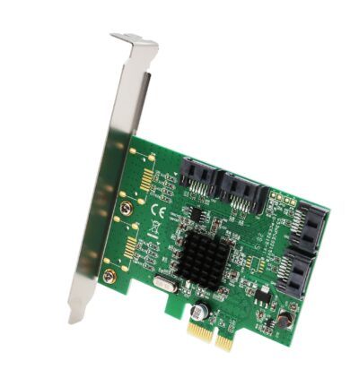 I/O Crest 4 Port SATA III PCI-e 2.0 x1 Controller Card Marvell 9215 Non-Raid with Low Prof - Image 6