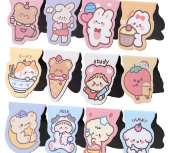 Magnetic Bookmarks 12Pcs Magnet Bookmark Clips for Kids Women