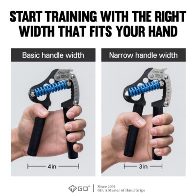 GD IRON GRIP 70(P) Adjustable Hand Grip Strengthener, 44~154lbs Grip Strength Trainer Prem - Image 5