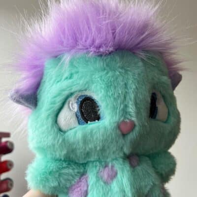 Furry Bibble Plushies, Purple Hair Kawaii Chubby Elf Plush Doll, Super Soft Hit Animated M - Image 3