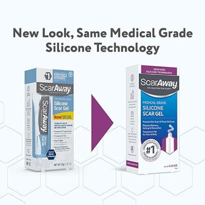 ScarAway Silicone Scar Gel, Helps Improve Size, Color & Texture of Hypertrophic & Keloid Scars from Injury, Burns & Surgery, Water Resistant, 10g (0.35 Oz) - Image 2