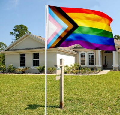Progress Pride Flag 3x5ft - Staont Rainbow Flag Vivid Color and UV Fade Resistant - Canvas - Image 6