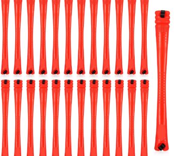 100 Pieces Hair Perm Rods Non-Slip Hair Rollers Plastic Cold Wave Perming Rods with Elasti