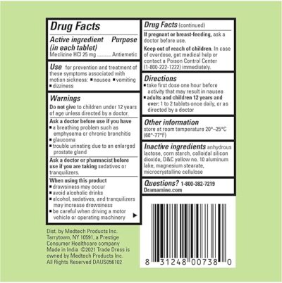 Dramamine Nausea Long Lasting, Nausea Relief, 10 Count (Pack of 2) - Image 4