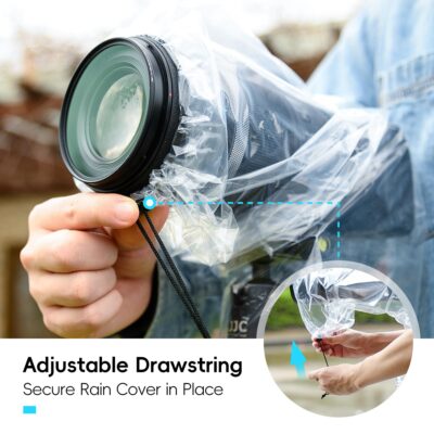 DSLR Camera Rain Cover JJC Rain Coat Sleeve Protector for Canon Nikon Fujifilm Sony Olympu - Image 3